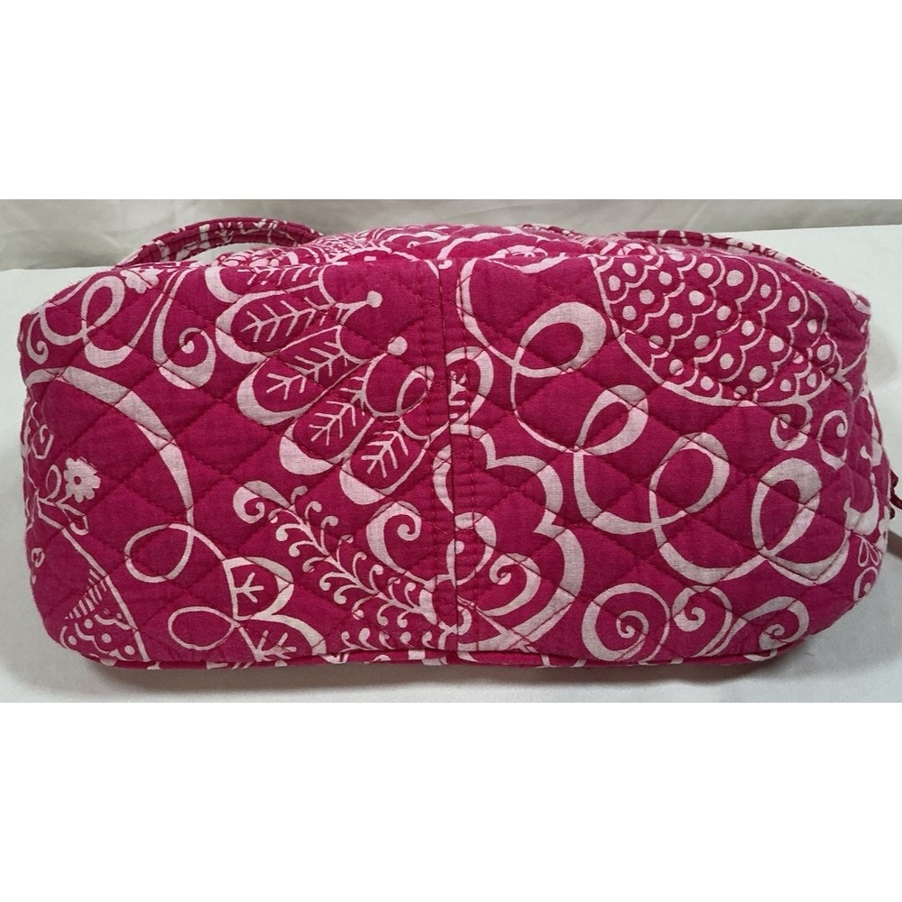 Vera Bradley Twirly Birds Pink Shoulder Bag Purse ( Retired Pattern) - Picture 9 of 12